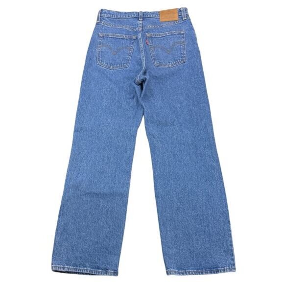 Levi's Ribcage Straight Ankle In Jive Tribe Size 26 - Picture 3 of 8